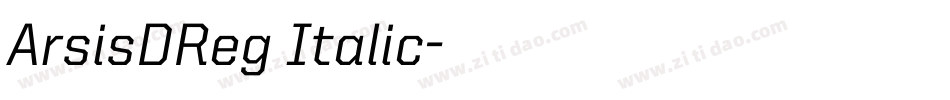 ArsisDReg Italic字体转换